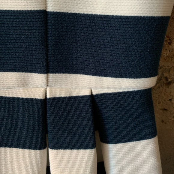 Navy and white striped cocktail dress - Picture 4 of 5
